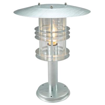 1 Light Grande Pedestal - Galvanised