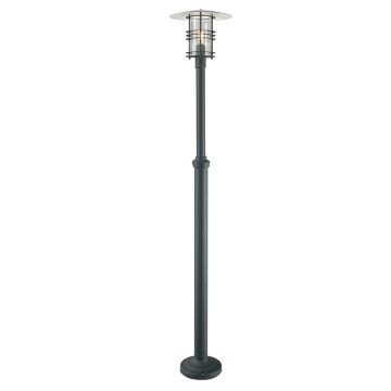 1 Light Grande Lamp Post - Black