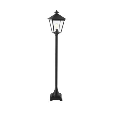 1 Light Medium Pillar - Black
