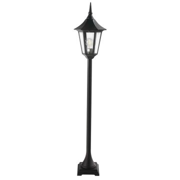 1 Light Medium Pillar - Black