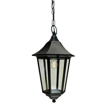 1 Light Chain Lantern - Black