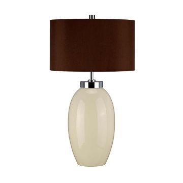 1 Light Small Table Lamp - Cream