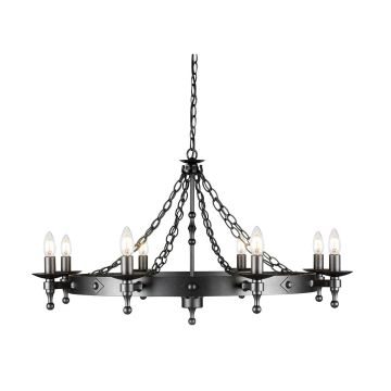 8 Light Chandelier - Graphite