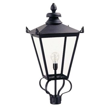 1 Light Lantern - Head Only - Black