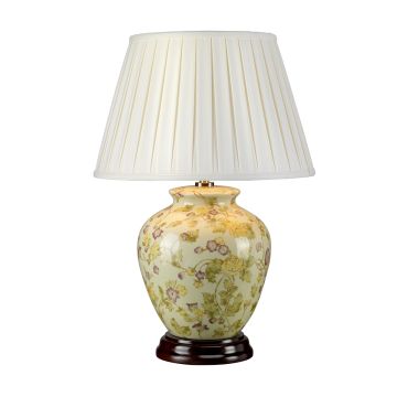 1 Light Table Lamp - Yellow And Purple
