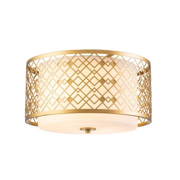 2 Light Medium Flush - Lacquered Gold